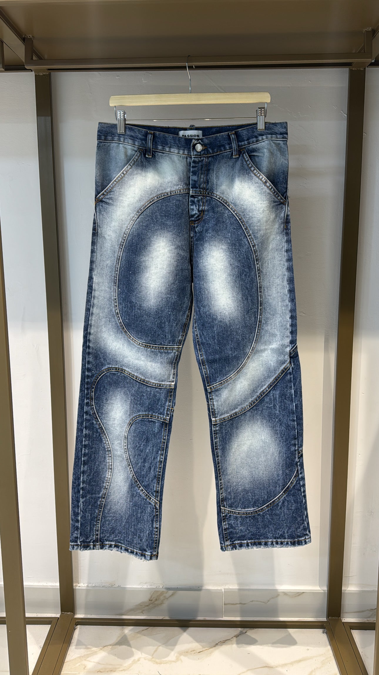 JEANS BAGGY ABSTRACT