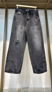 JEANS BAGGY CIANOTIC GRIGIO