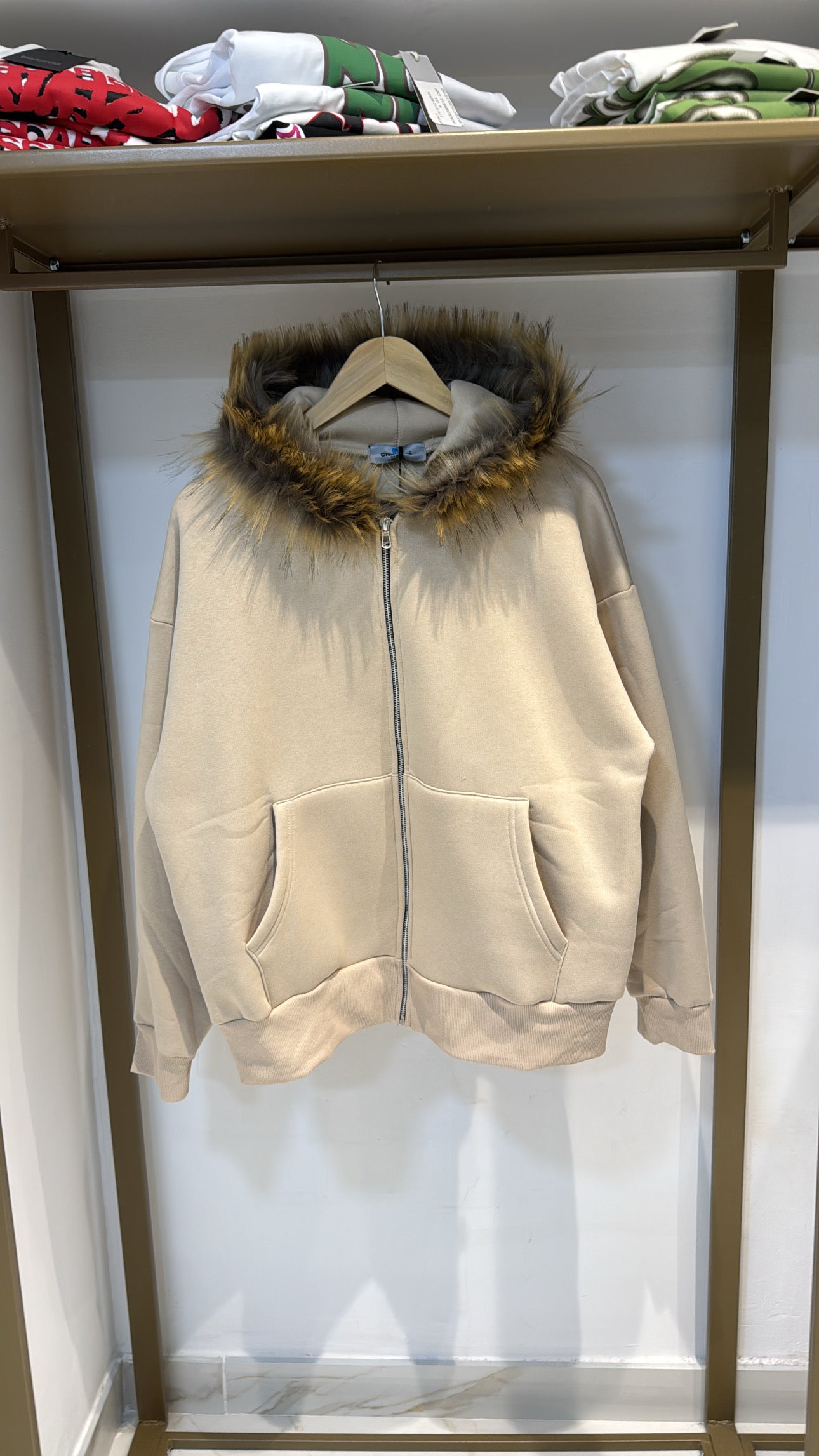 FELPA MOD.GEOLIER CIANOTIC BEIGE