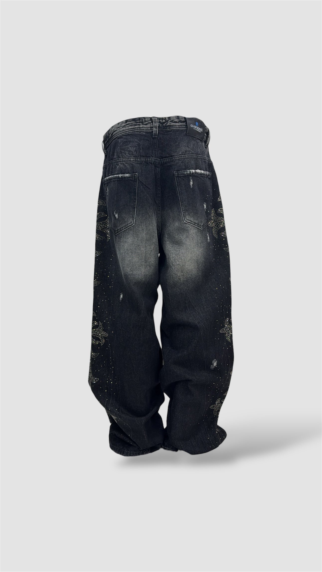 JEANS CROSS BLACK CIANOTIC