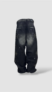 JEANS CROSS BLACK CIANOTIC