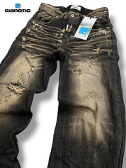 JEANS BAGGY RESINATO SABBIATO CIANOTIC