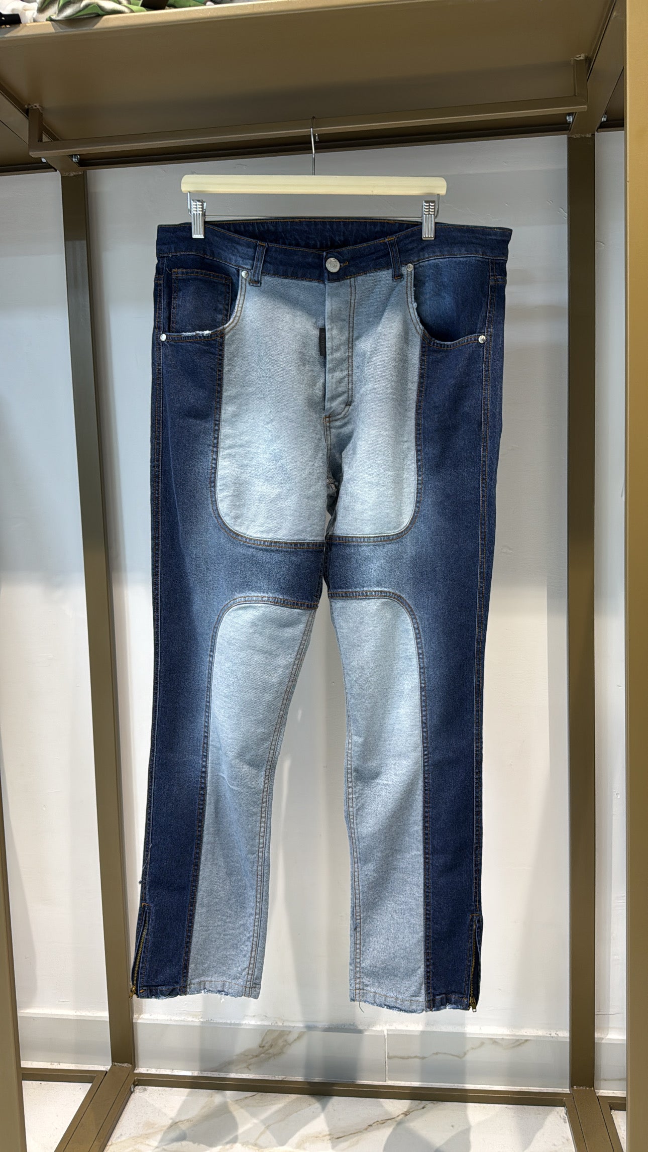 JEANS BAGGY DOUBLE BLU