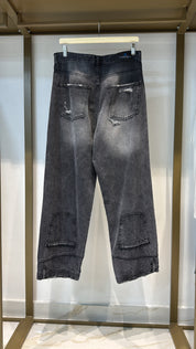 JEANS BAGGY CIANOTIC GRIGIO