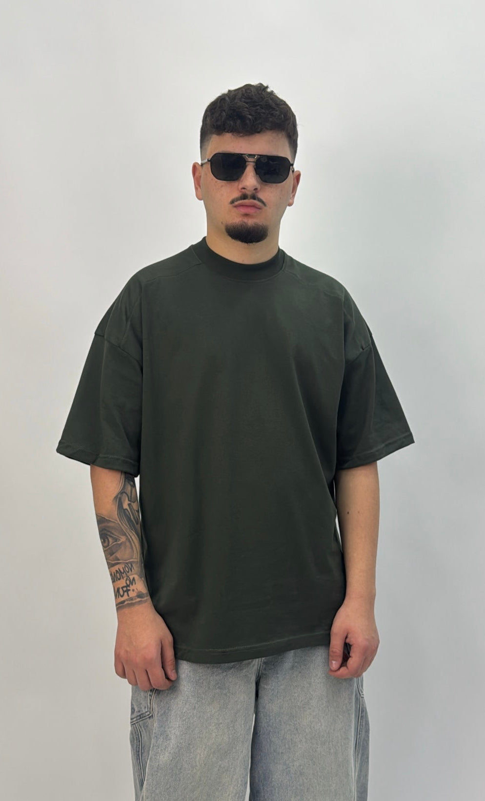 T-SHIRT BASIC CIANOTIC VERDE