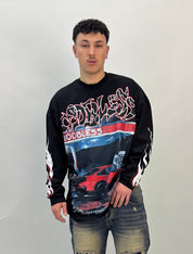 T-SHIRT JM LONGSLEEVE GODBLESS NERO