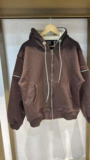 FELPA ZIP JM PREMIUM MORO