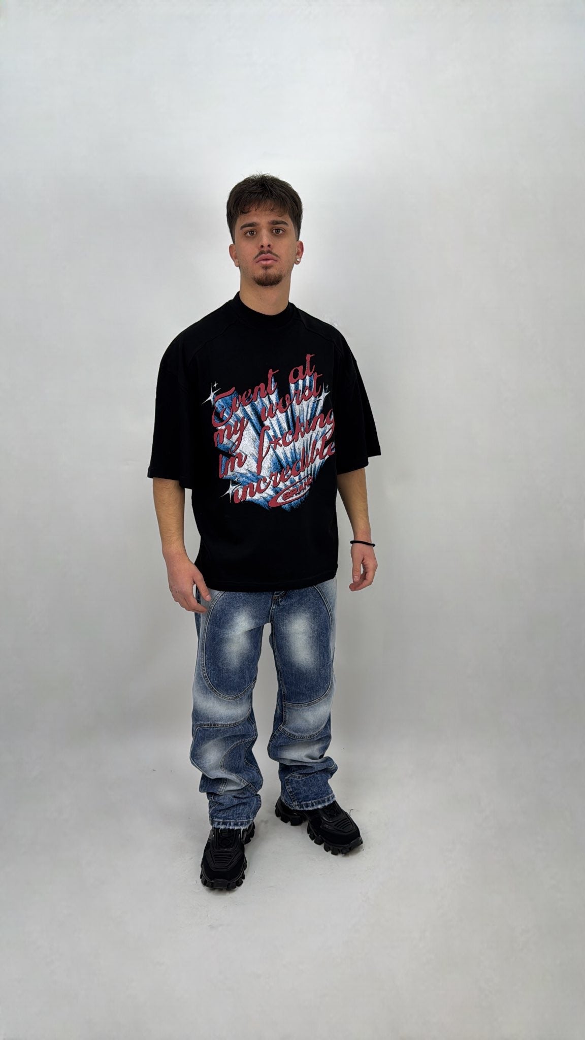 JEANS BAGGY ABSTRACT