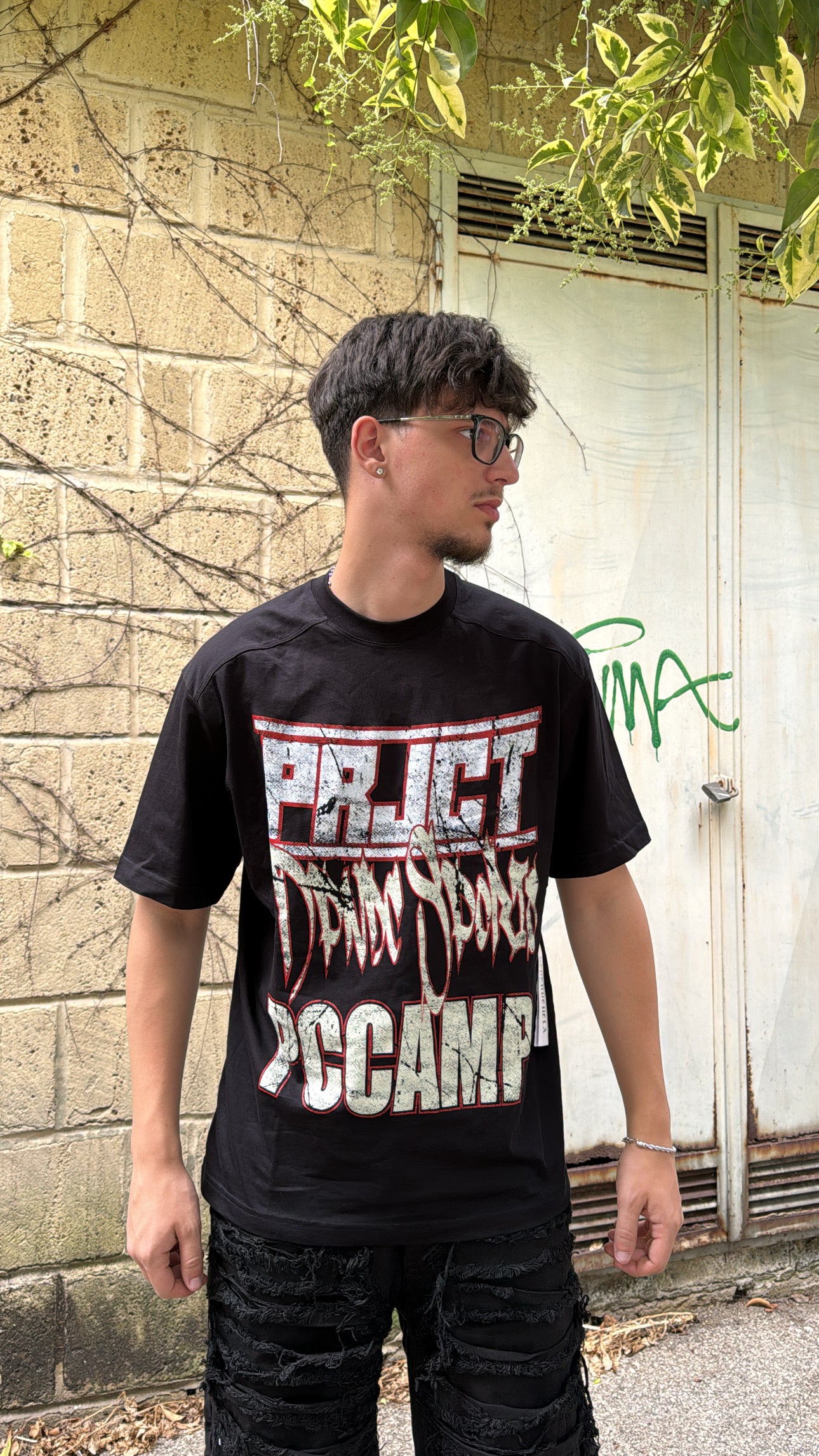 T-Shirt dependencia PRJCT black