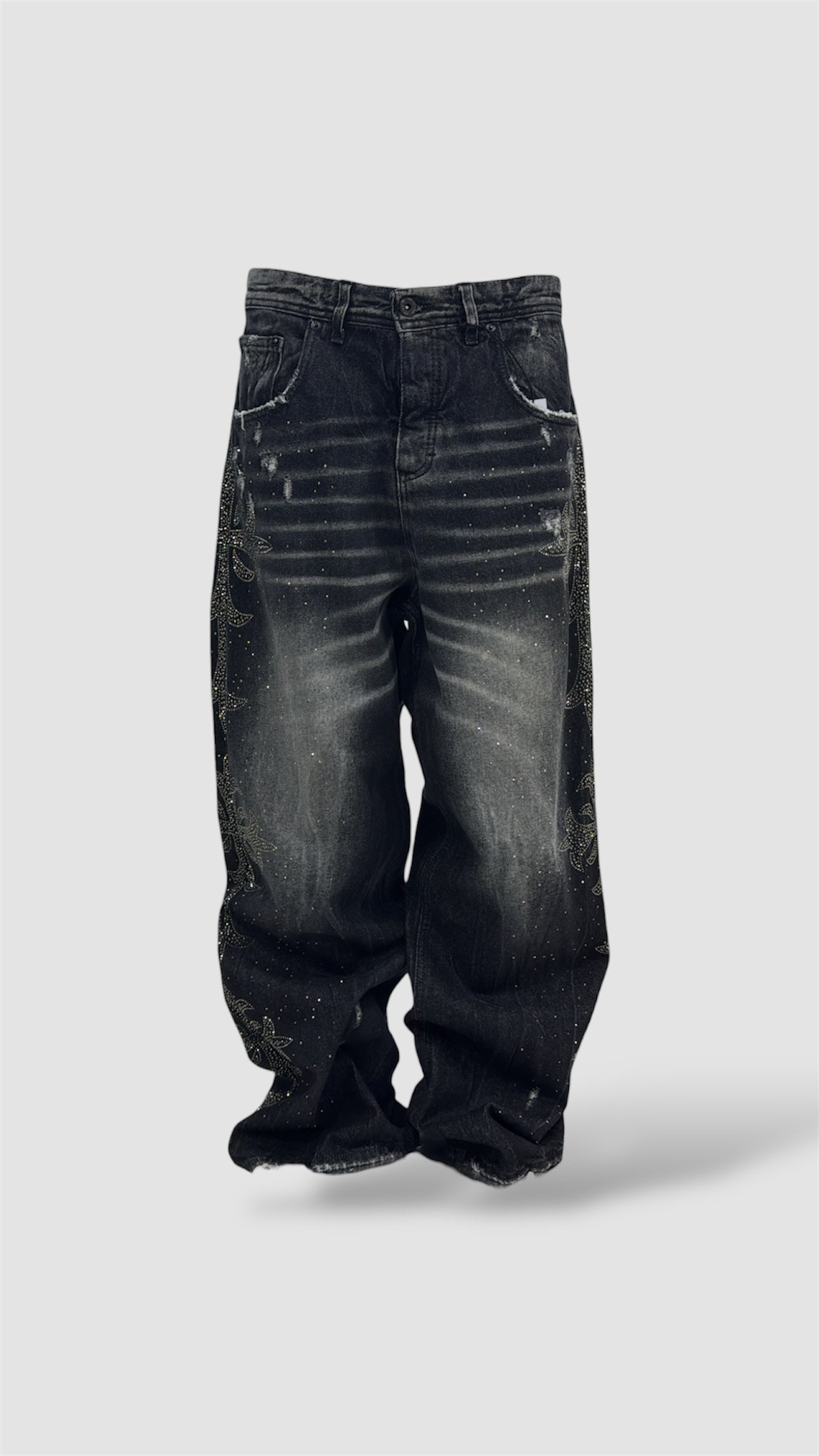 JEANS CROSS BLACK CIANOTIC