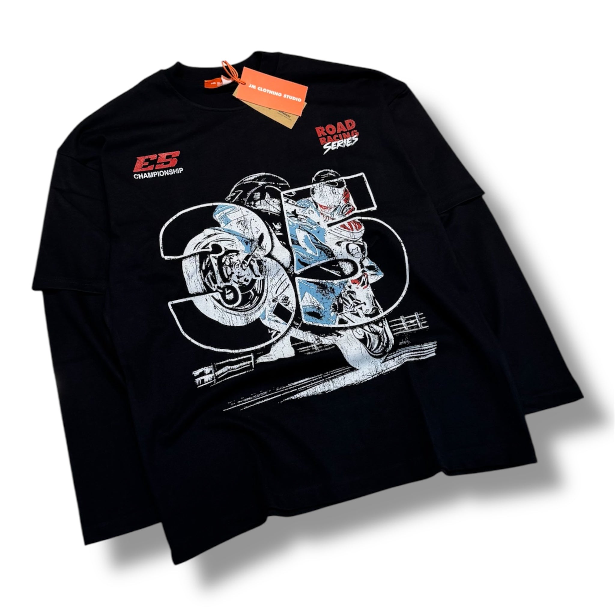 T-SHIRT DOUBLESLEEVE 35 JM NERO