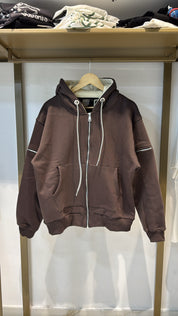 FELPA ZIP JM PREMIUM MORO