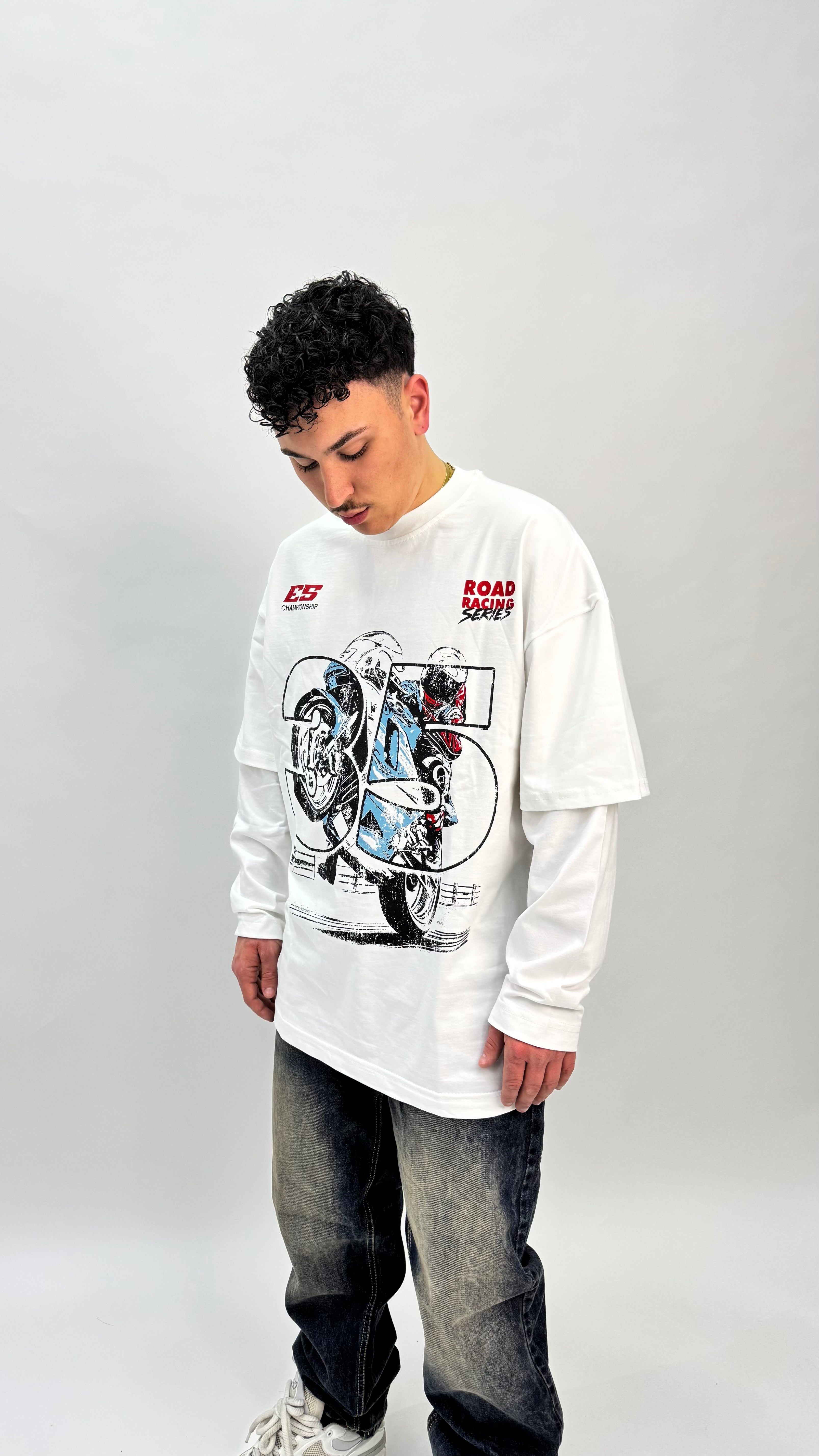 T-SHIRT DOUBLESLEEVE 35 JM BIANCO