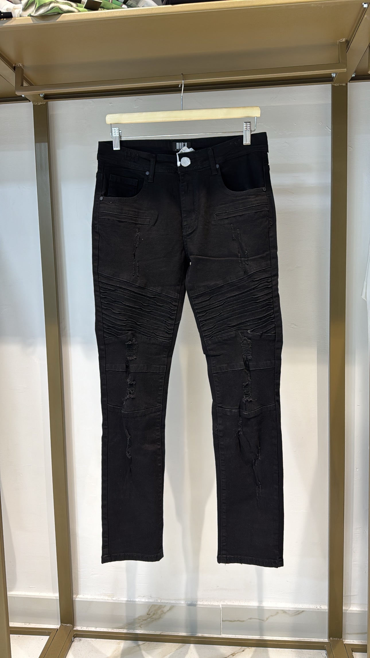 JEANS BYKER BLACK