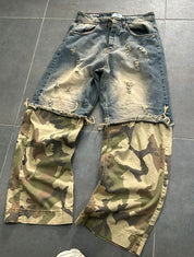 JEANS BAGGY MILITARY CIANOTIC