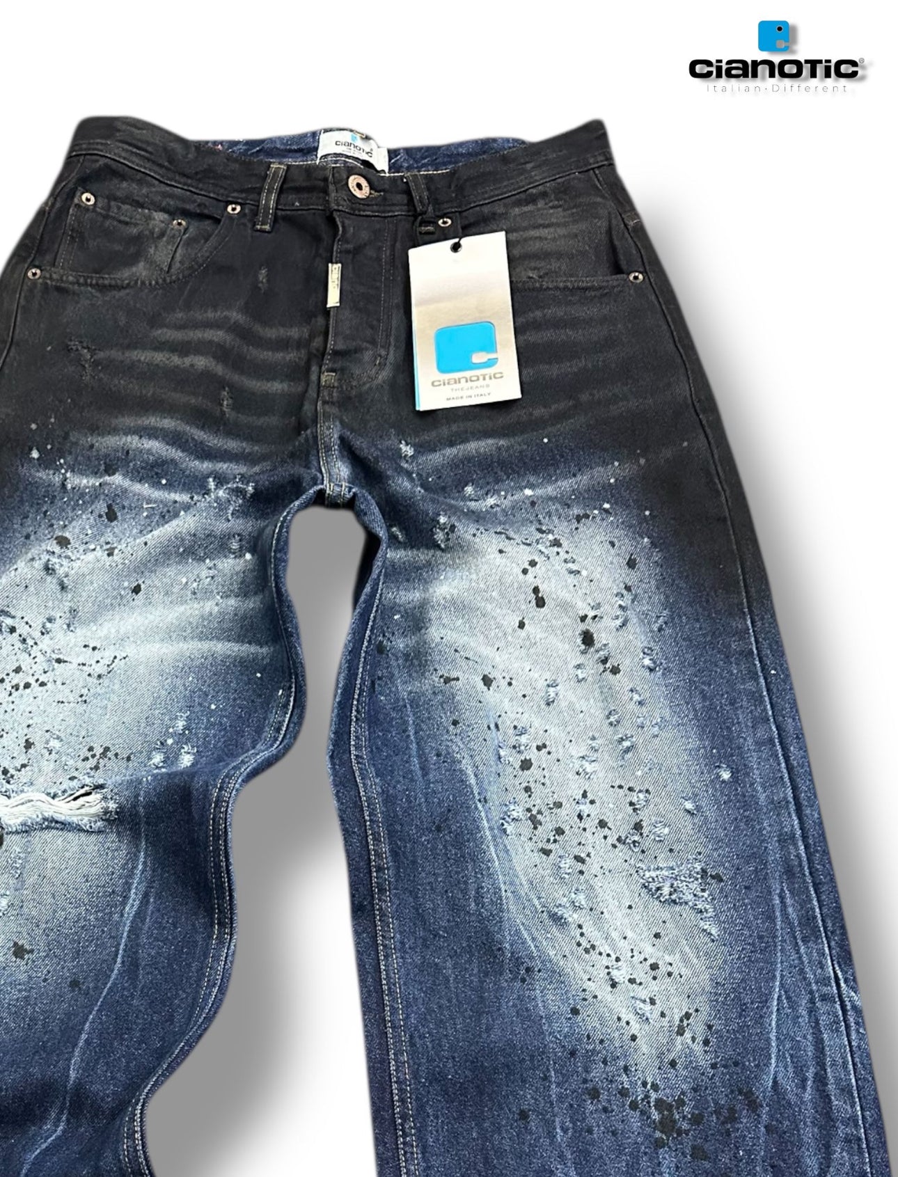 JEANS BAGGY SHADE BLU CIANOTIC