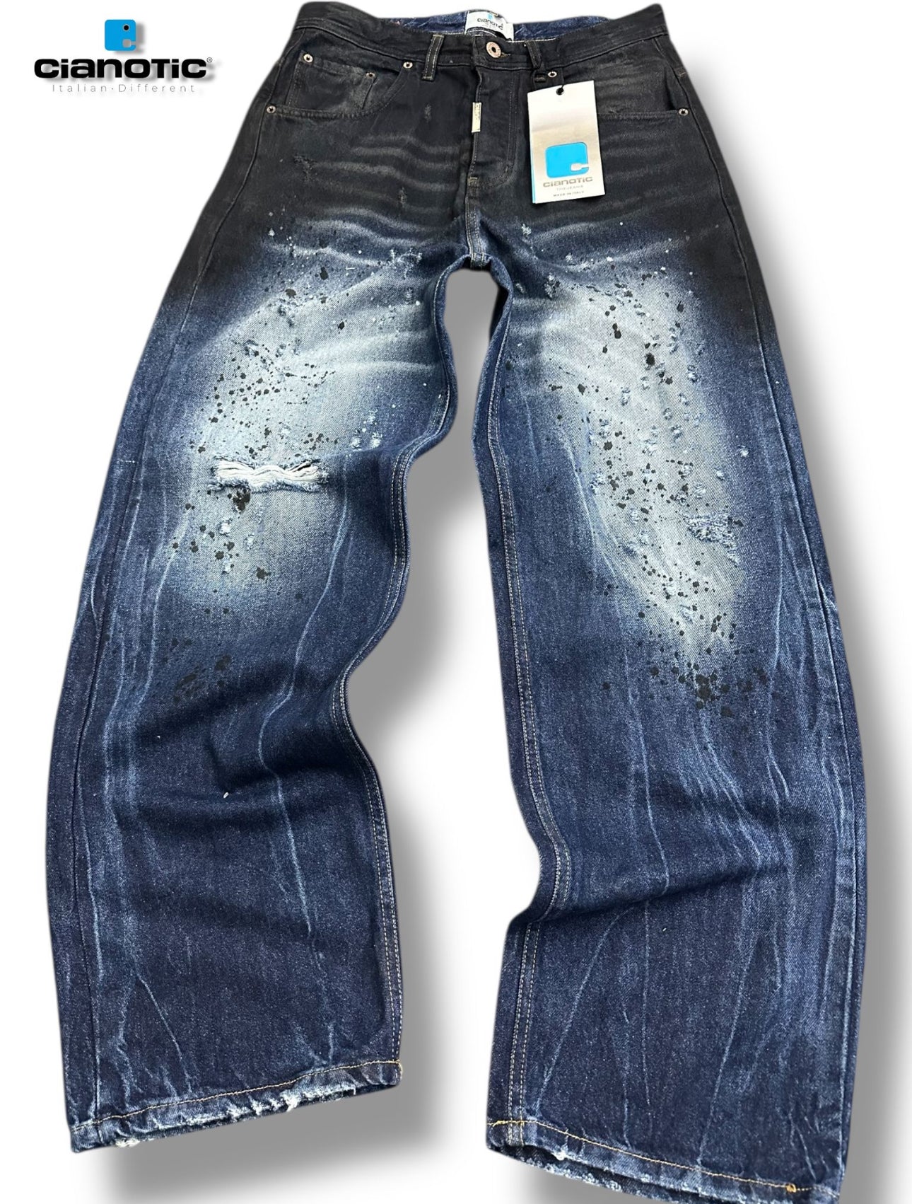 JEANS BAGGY SHADE BLU CIANOTIC