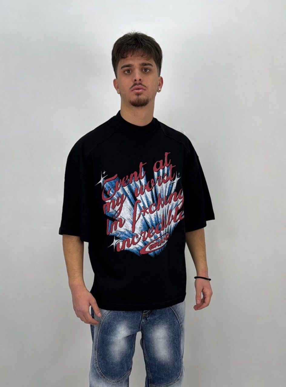 T-SHIRT PREMIUM WORLD NERA