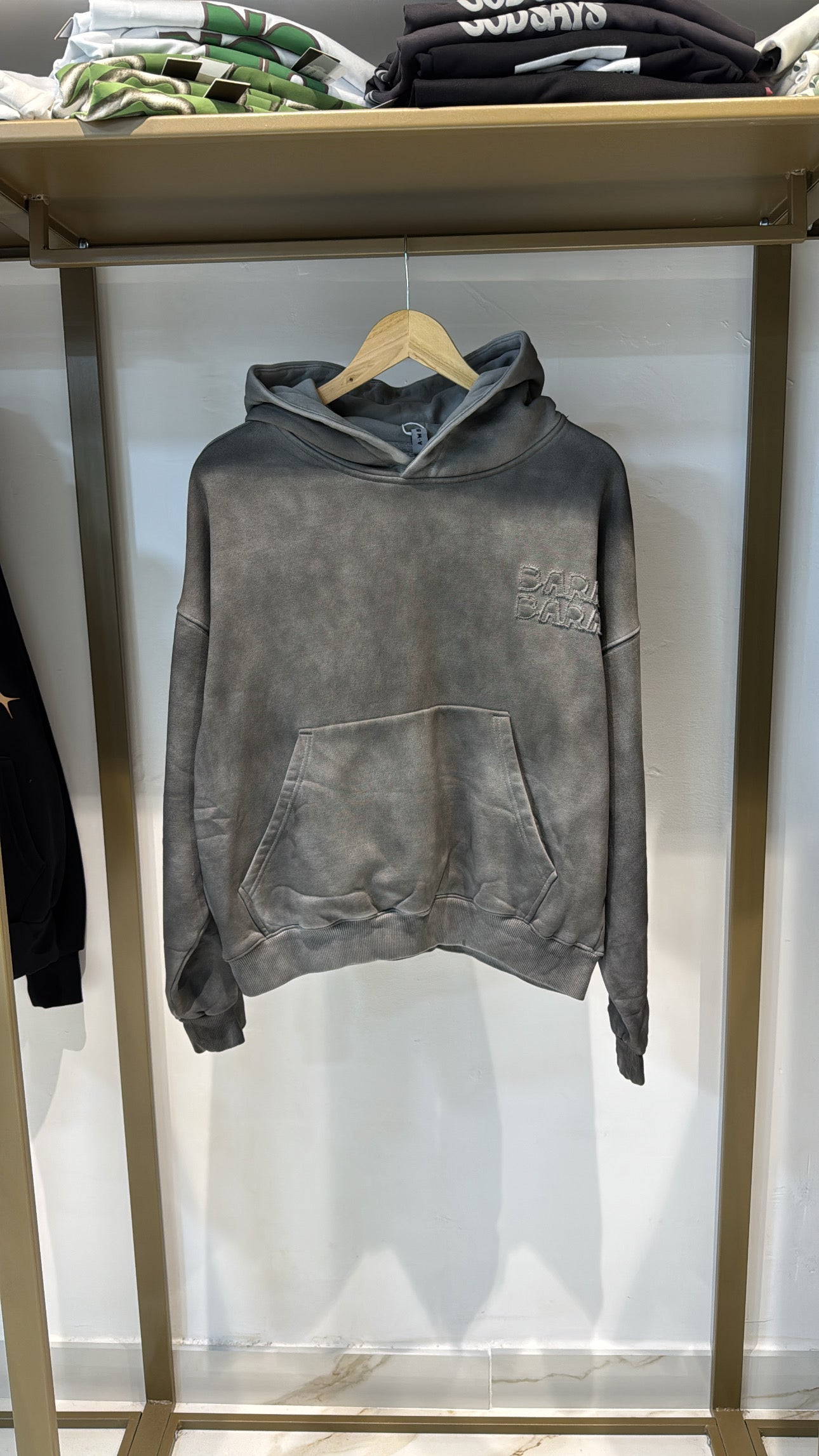 FELPA SLAVATA GRIGIA