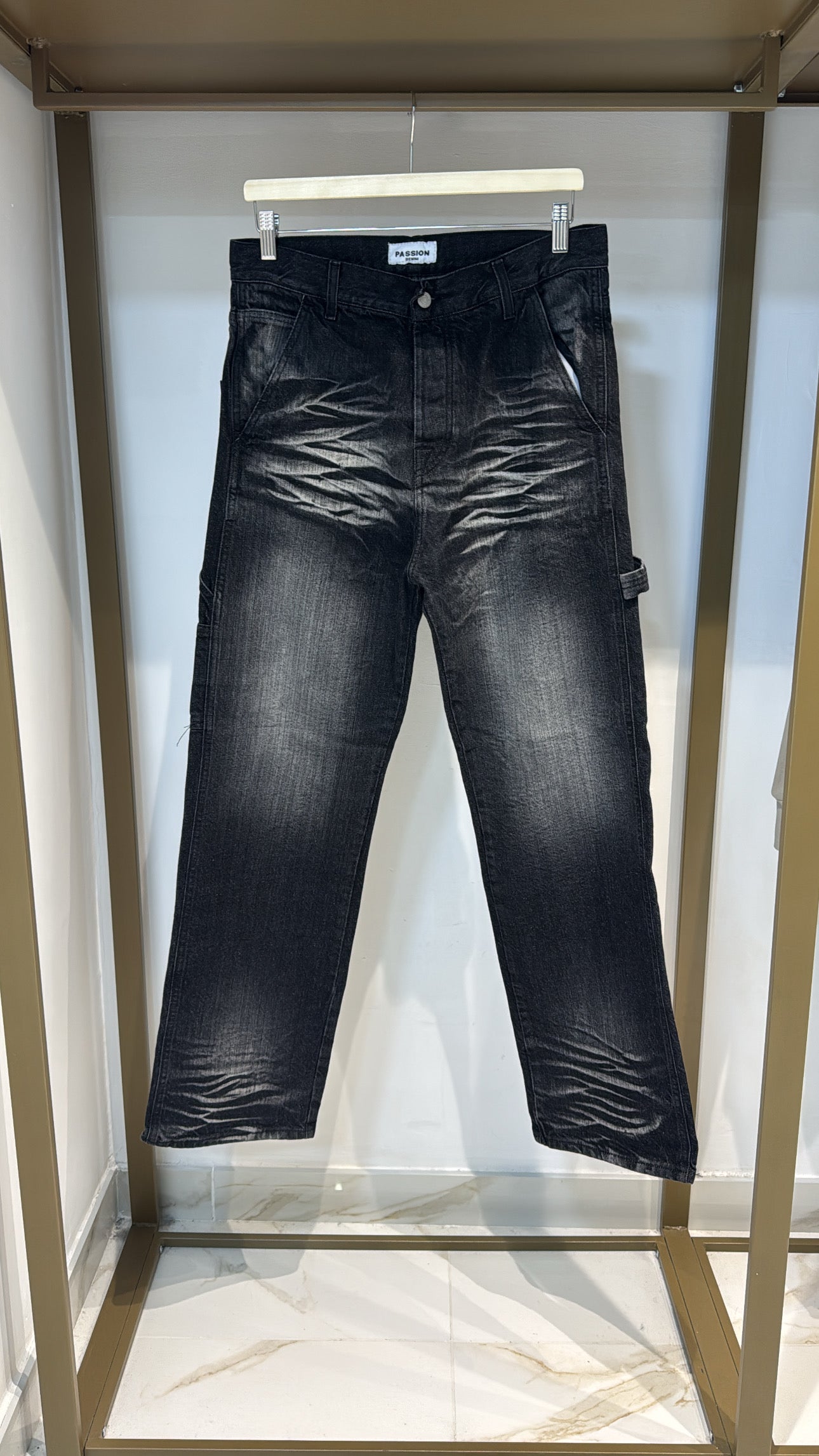 JEANS BAGGY LINEAR NERO