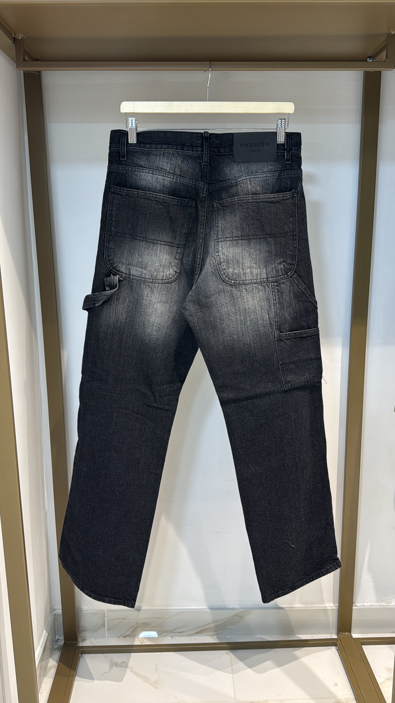 JEANS BAGGY LINEAR NERO