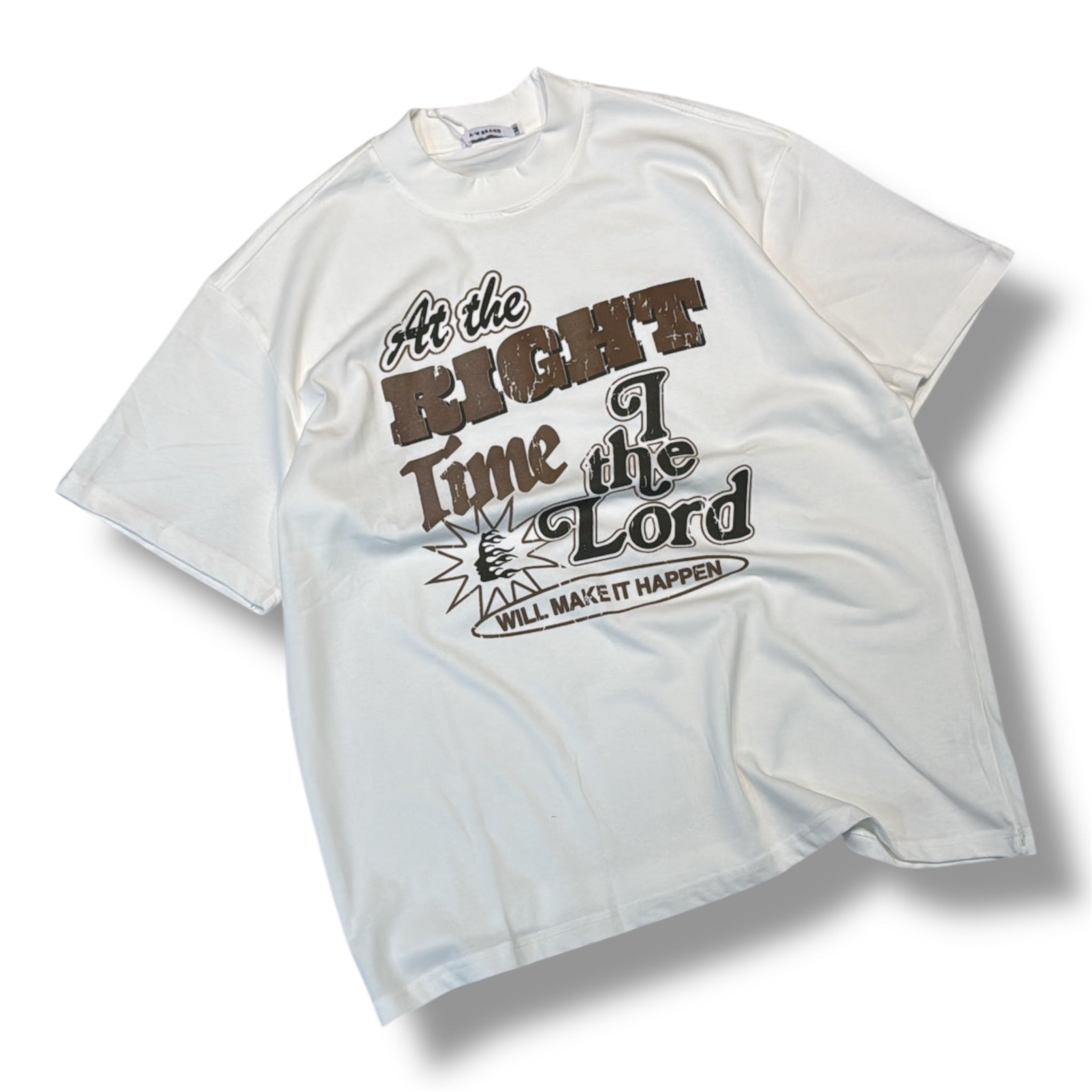 T-SHIRT PREMIUM TIME BIANCA