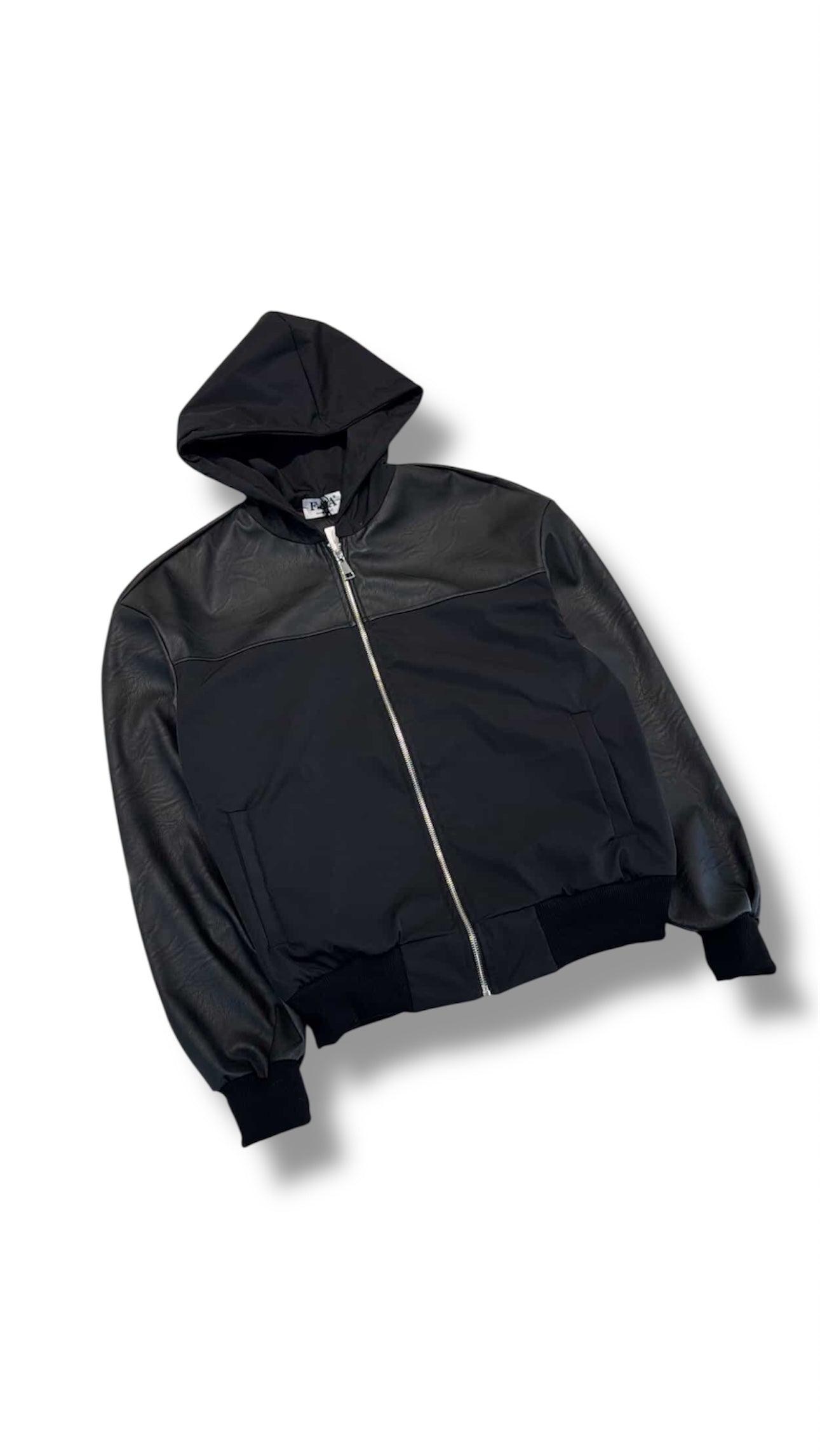 JACKET LEGGERO PELLE/NYLON