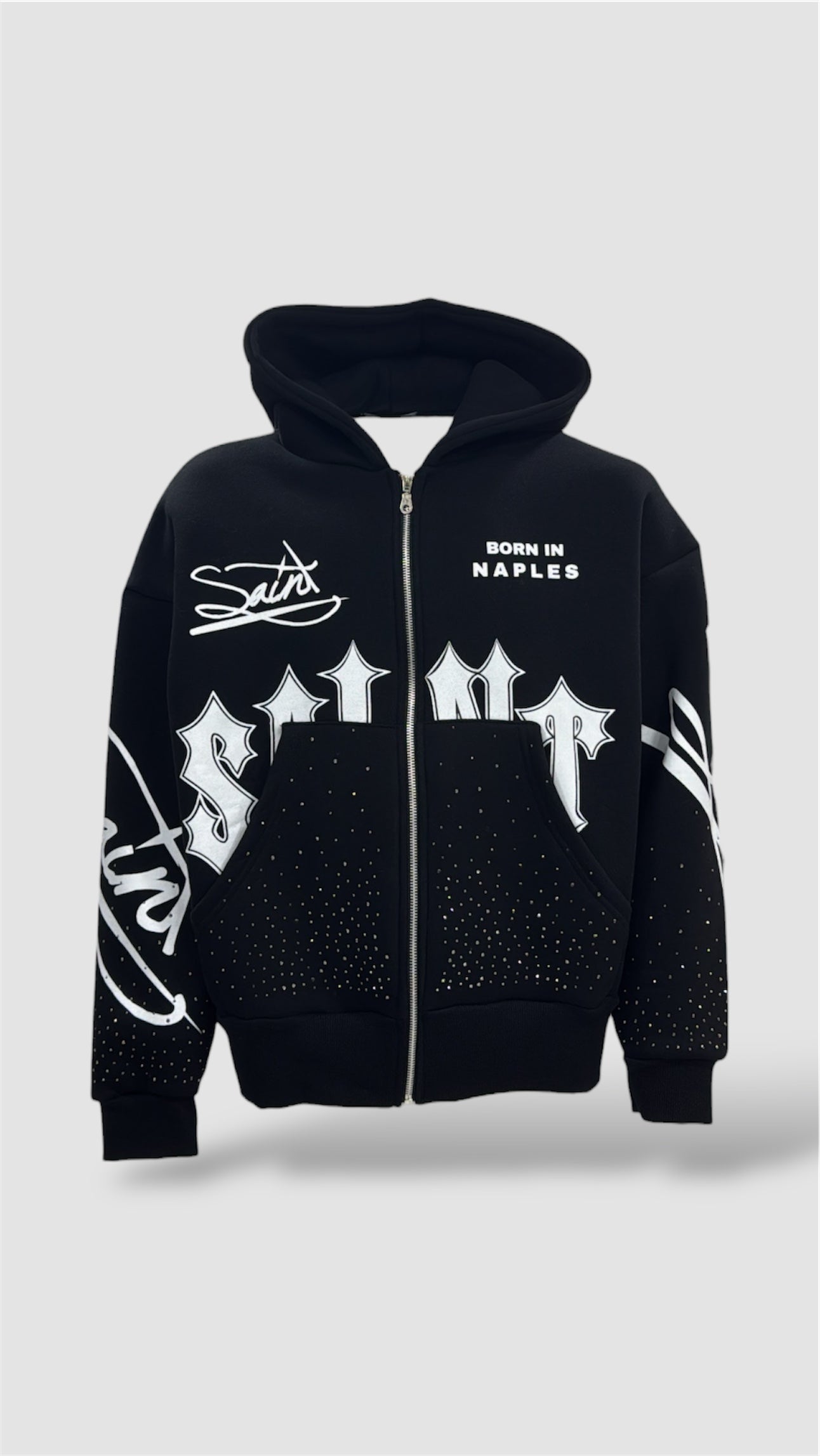 FELPA ZIP SAINT DIAMOND CIANOTIC