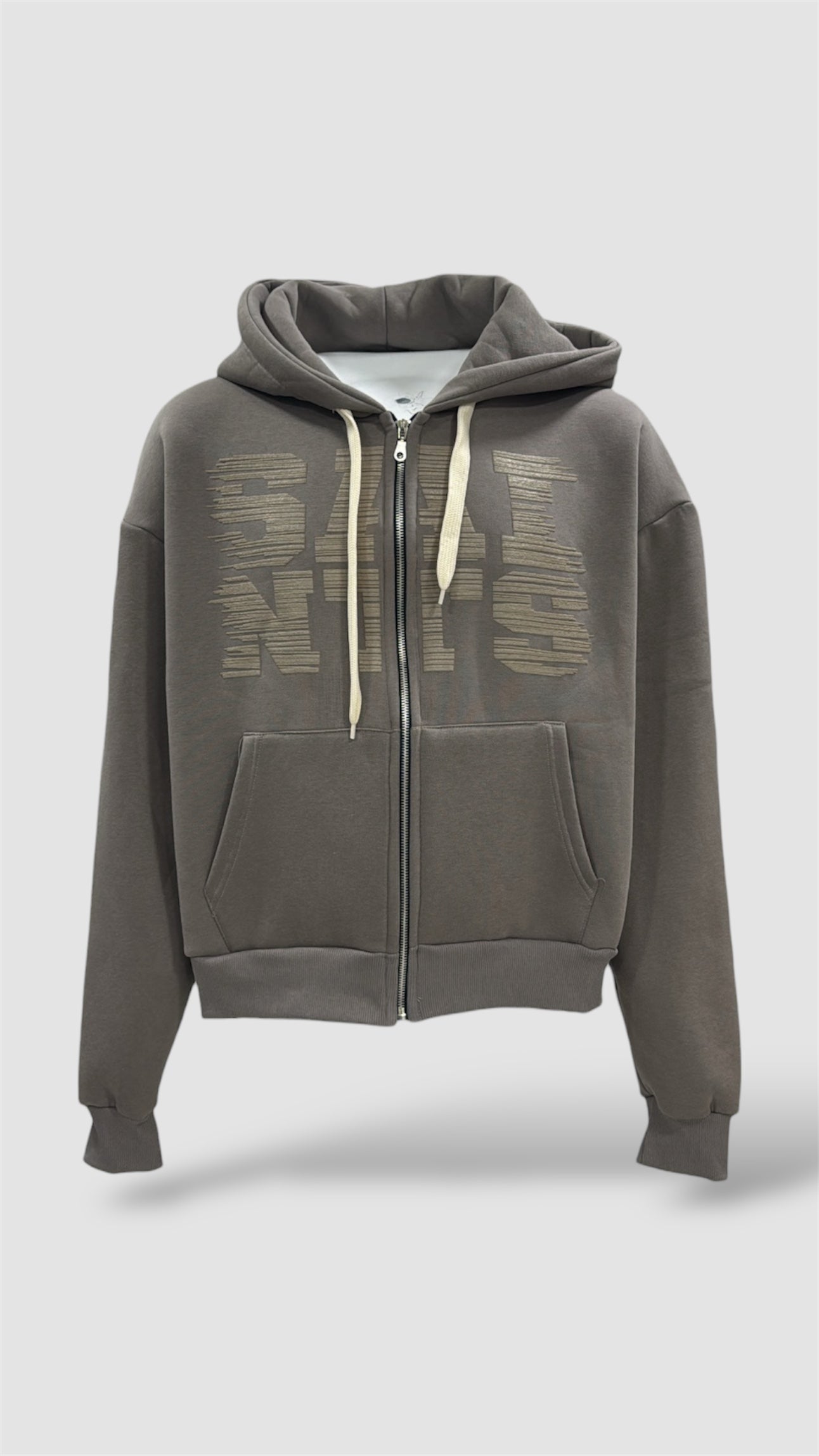 FELPA ZIP SAINT GRIGIO